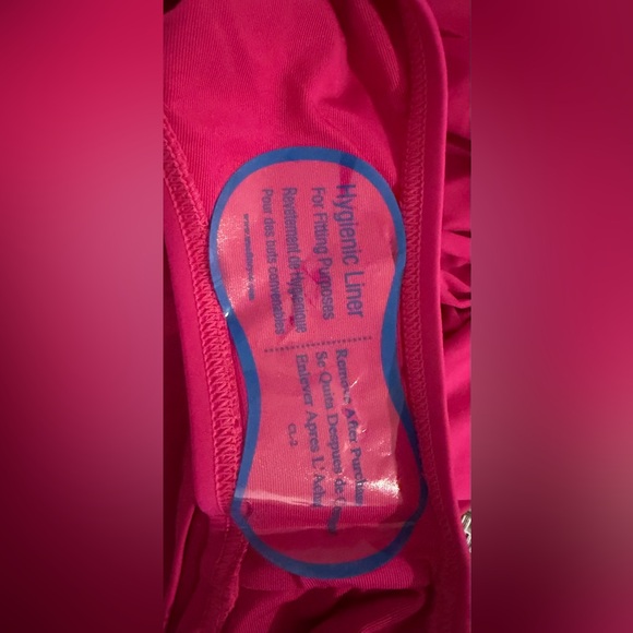 DKNY Womens Ruffle V-Neck One Piece Swimsuit with Tummy Control Size S NWT - Picture 7 of 11